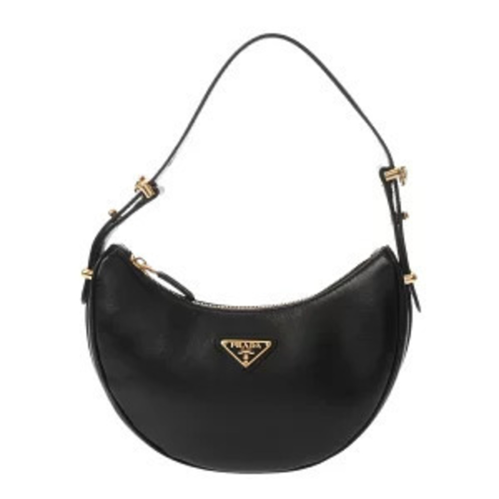 Prada Arche Shoulder Bag Black Nappa Leather